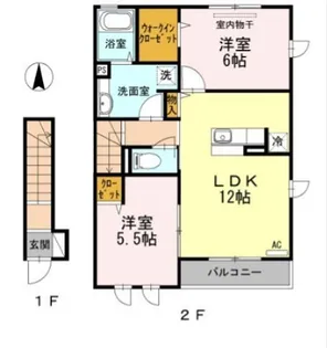 セジュールSakuraVI【2階】の間取り
