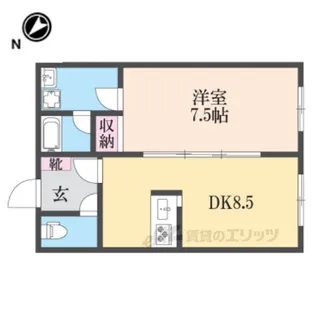 バーデ―ハイツ【2階】の間取り