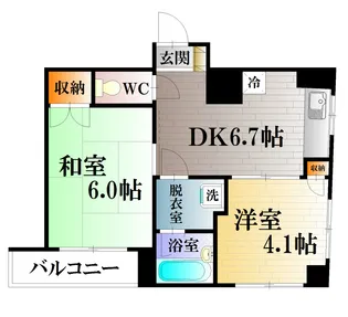 T&Sハイツ【4階】の間取り