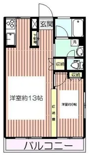 内田コーポ【3階】の間取り