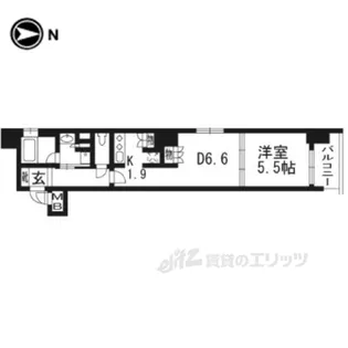 リーガル京都烏丸東【3階】の間取り
