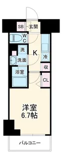メインステージ横濱阪東橋【2階】の間取り