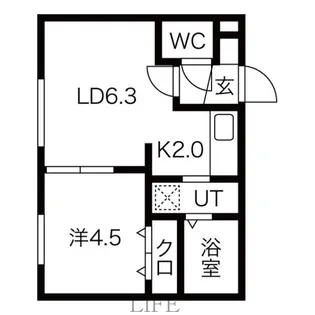 クロシェット【4階】の間取り