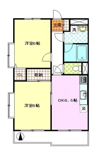 サニーハイツ平和台【3階】の間取り