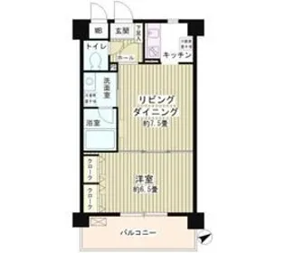 ルミエール祐天寺【4階】の間取り
