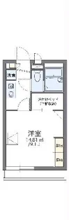 レオパレスエルピュール【1階】の間取り