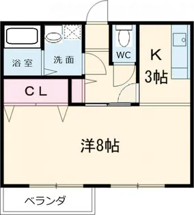 コーポN B【2階】の間取り