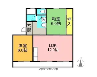 サンライト浅野【1階】の間取り