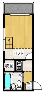 レオパレス久里浜【2階】の間取り