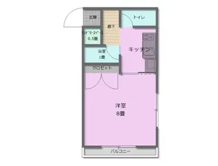 コーポエル・セラーン2【3階】の間取り