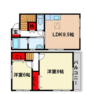 グランメゾン大佐野 参番館の間取り