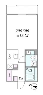 the trias magome【2階】の間取り