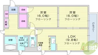 シャトル【1階】の間取り