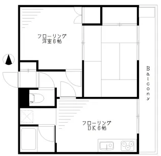 ユートピア一番館【3階】の間取り