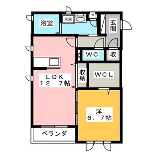 アダージオ【1階】の間取り