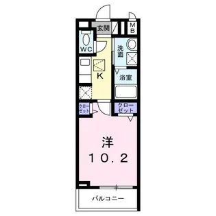 ミッドハイツ【1階】の間取り