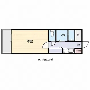 シティガーデン中寺【5階】の間取り