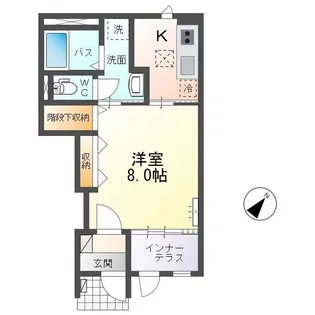 ココル【1階】の間取り