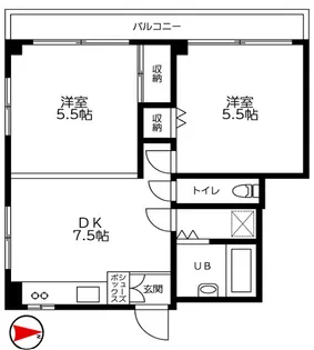 リバーサイド森ビル【2階】の間取り