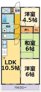 サンセイコート【3階】の間取り