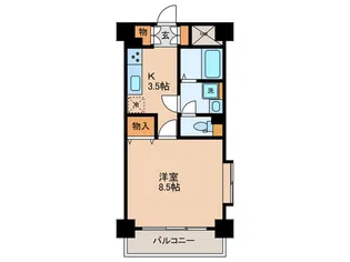 デライトコ-トV【5階】の間取り