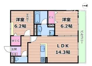 パークサイドファーム【2階】の間取り
