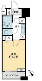 クロスレジデンス蒲田【8階】の間取り