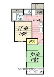ホワイトハイツ本厚木【2階】の間取り