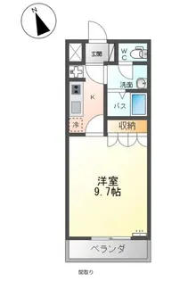 メゾンホリコシI【2階】の間取り