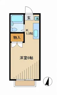 エステートピア中央【1階】の間取り