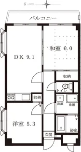 レグルスコート【3階】の間取り