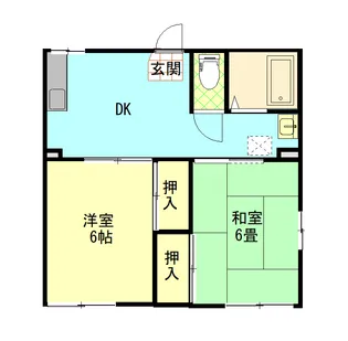 グリーンハイツ【1階】の間取り