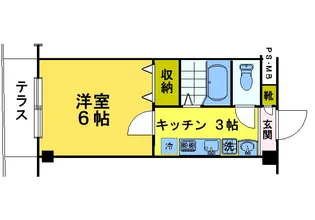 オアシスコート・M【1階】の間取り