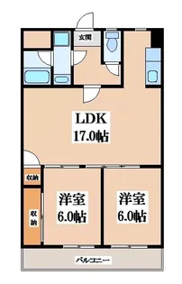 ハピネス48【2階】の間取り