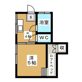 コーポ双葉A【1階】の間取り