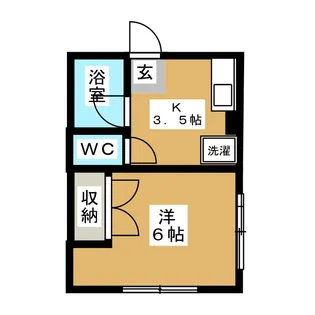 シティハイム若葉【2階】の間取り