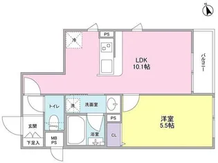 キャナルステージ【3階】の間取り