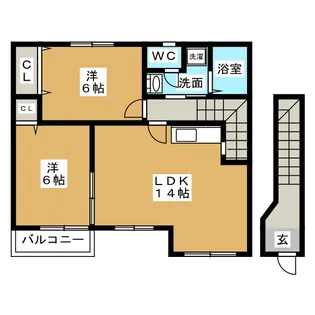 パークメゾンI【2階】の間取り