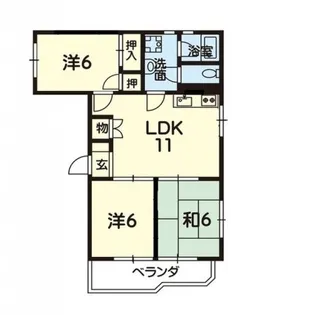 ガーデンコーポ尾ノ上【3階】の間取り