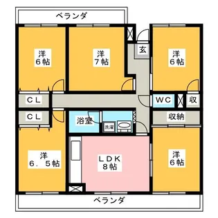 リバーサイド鎌倉【4階】の間取り