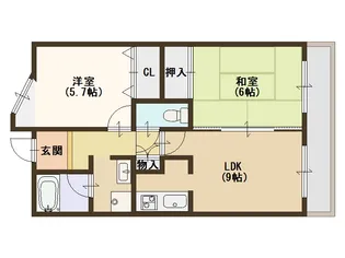 大阪府大阪市住之江区北島2【マンション】の間取り