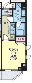 プファイルフルス学芸大学【2階】の間取り