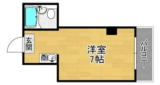 シップス甲斐田【1階】の間取り