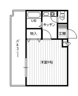 西本丸の内マンション【7階】の間取り