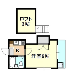 岡山県岡山市北区奥田本町【アパート】の間取り