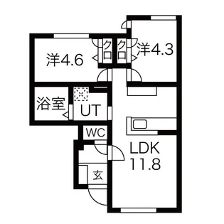 Wood Y.S【1階】の間取り