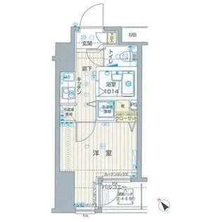 フォレシティ六本木【2階】の間取り