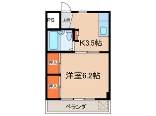 三ツ木駅前ビル【3階】の間取り