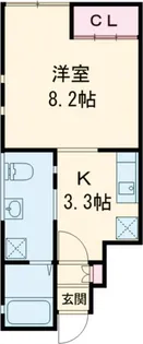 ラニモアナ高梨【1階】の間取り