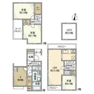 神奈川県川崎市宮前区有馬8【一戸建】の間取り